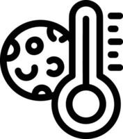 Thermometer Medizin Symbol Symbol Bild Vektor. Illustration von das Temperatur kalt und heiß messen Werkzeug Design Bild.eps 10 vektor