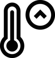 Thermometer Medizin Symbol Symbol Bild Vektor. Illustration von das Temperatur kalt und heiß messen Werkzeug Design Bild.eps 10 vektor