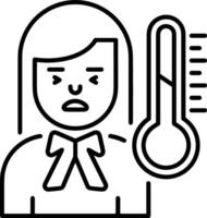 Thermometer Medizin Symbol Symbol Bild Vektor. Illustration von das Temperatur kalt und heiß messen Werkzeug Design Bild.eps 10 vektor