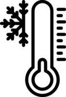 termometer medicin ikon symbol bild vektor. illustration av de temperatur kall och varm mäta verktyg design bild.eps 10 vektor