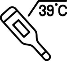 termometer medicin ikon symbol bild vektor. illustration av de temperatur kall och varm mäta verktyg design bild.eps 10 vektor