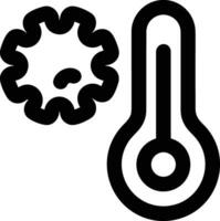 Thermometer Medizin Symbol Symbol Bild Vektor. Illustration von das Temperatur kalt und heiß messen Werkzeug Design Bild.eps 10 vektor