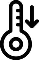 termometer medicin ikon symbol bild vektor. illustration av de temperatur kall och varm mäta verktyg design bild.eps 10 vektor