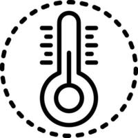 Thermometer Medizin Symbol Symbol Bild Vektor. Illustration von das Temperatur kalt und heiß messen Werkzeug Design Bild.eps 10 vektor