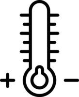 Thermometer Medizin Symbol Symbol Bild Vektor. Illustration von das Temperatur kalt und heiß messen Werkzeug Design Bild.eps 10 vektor