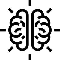 hjärna aning symbol ikon vektor bild. illustration av de kreativ intelligens tror design bild. eps 10