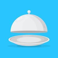 Illustration eines Cloche-Restaurant-Symbols vektor