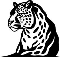 Leopard, minimalistisch und einfach Silhouette - - Vektor Illustration