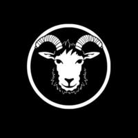 Schaf - - schwarz und Weiß isoliert Symbol - - Vektor Illustration