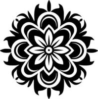 Mandala - - minimalistisch und eben Logo - - Vektor Illustration