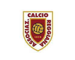 ac reggiana klubb logotyp symbol serie en fotboll calcio Italien abstrakt design vektor illustration