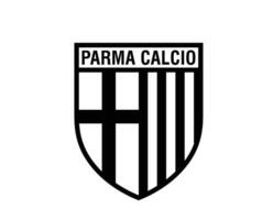 parma klubb symbol logotyp svart serie en fotboll calcio Italien abstrakt design vektor illustration