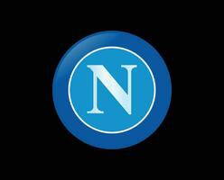 Napoli Verein Logo Symbol Serie ein Fußball kalcio Italien abstrakt Design Vektor Illustration mit schwarz Hintergrund