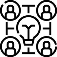 Gehirn Idee Symbol Symbol Vektor Bild. Illustration von das kreativ Intelligenz denken Design Bild. eps 10