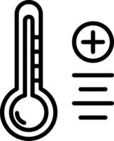 Thermometer Medizin Symbol Symbol Bild Vektor. Illustration von das Temperatur kalt und heiß messen Werkzeug Design Bild.eps 10 vektor