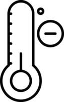 termometer medicin ikon symbol bild vektor. illustration av de temperatur kall och varm mäta verktyg design bild.eps 10 vektor