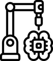 Gehirn Idee Symbol Symbol Vektor Bild. Illustration von das kreativ Intelligenz denken Design Bild. eps 10