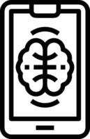 Gehirn Idee Symbol Symbol Vektor Bild. Illustration von das kreativ Intelligenz denken Design Bild. eps 10