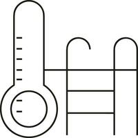 termometer medicin ikon symbol bild vektor. illustration av de temperatur kall och varm mäta verktyg design bild.eps 10 vektor