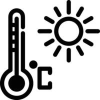 Thermometer Medizin Symbol Symbol Bild Vektor. Illustration von das Temperatur kalt und heiß messen Werkzeug Design Bild.eps 10 vektor