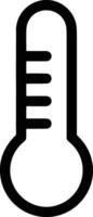 Thermometer Medizin Symbol Symbol Bild Vektor. Illustration von das Temperatur kalt und heiß messen Werkzeug Design Bild.eps 10 vektor