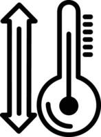 termometer medicin ikon symbol bild vektor. illustration av de temperatur kall och varm mäta verktyg design bild.eps 10 vektor