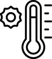 Thermometer Medizin Symbol Symbol Bild Vektor. Illustration von das Temperatur kalt und heiß messen Werkzeug Design Bild.eps 10 vektor