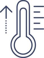 termometer medicin ikon symbol bild vektor. illustration av de temperatur kall och varm mäta verktyg design bild.eps 10 vektor