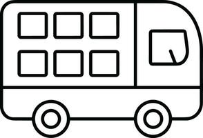 Bus Transport Symbol Symbol Vektor Bild. Illustration von das Silhouette Bus Transport Öffentlichkeit Reise Design Bild. eps 10