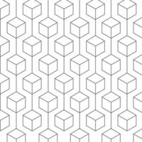 vektor sömlös mönster upprepa geometrisk hexagoner bakgrund