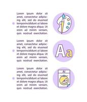 varumärkesnamn och logotyp design koncept linje ikoner med text. ppt-sidvektormall med kopieringsutrymme. broschyr, tidskrift, nyhetsbrev designelement. affärsannonsering linjära illustrationer på vitt vektor