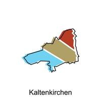 kaltenkirchen Stadt Karte Illustration Design, Welt Karte International Vektor Vorlage bunt mit Gliederung Grafik