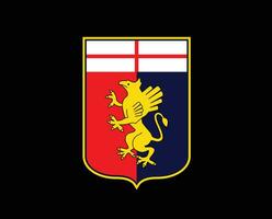 Genua Verein Logo Symbol Serie ein Fußball kalcio Italien abstrakt Design Vektor Illustration mit schwarz Hintergrund