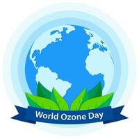 International Tag zum das Erhaltung von das Ozon Schicht, 16 September. Welt Ozon Tag Konzept Design. Banner, Poster, Karte und Hintergrund Vorlage. Vektor Illustration