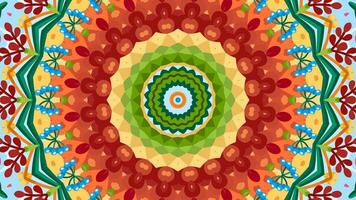 färgrik mandala årgång konst bakgrund, färgrik symmetrisk mönster för textil, porslin keramisk plattor design. årgång dekorativ element med mandala. islam, arabicum indisk och ottoman motiv. vektor
