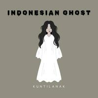indonesisch kuntilanak Geist Karikatur Charakter Illustration Maskottchen vektor
