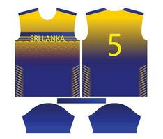 Srilanka Kricket Mannschaft Sport Kind Design oder sri Lanka Kricket Jersey Design vektor