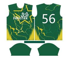 Pakistan Kricket Mannschaft Sport Kind Design oder Pakistan Kricket Jersey Design vektor