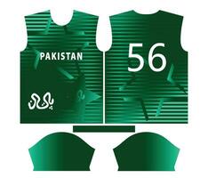 pakistan cricket team sporter unge design eller pakistan cricket jersey design vektor