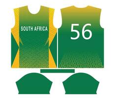 söder afrika cricket team sporter unge design eller söder afrika cricket jersey design vektor