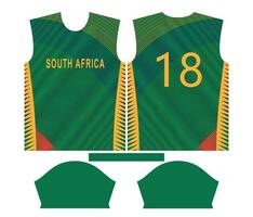 söder afrika cricket team sporter unge design eller söder afrika cricket jersey design vektor