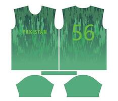 Pakistan Kricket Mannschaft Sport Kind Design oder Pakistan Kricket Jersey Design vektor