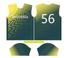 söder afrika cricket team sporter unge design eller söder afrika cricket jersey design vektor