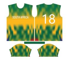 Süd Afrika Kricket Mannschaft Sport Kind Design oder Süd Afrika Kricket Jersey Design vektor