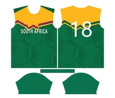 söder afrika cricket team sporter unge design eller söder afrika cricket jersey design vektor