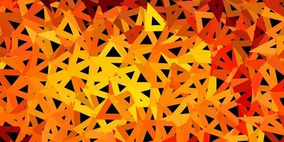 mörk orange vektor gradient polygon design.