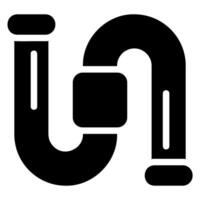 Sanitär-Glyphe-Symbol vektor