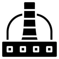 Kraftwerk-Glyphe-Symbol vektor