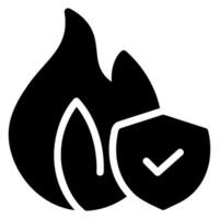 Feuersbrunst Glyphe Symbol vektor