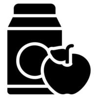 Obst Saft Glyphe Symbol vektor